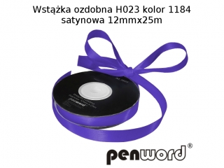 WSTKA OZDOBNA H023 KOL. 1184 SATYNOWA 12mmx25m [opakowanie=5szt]