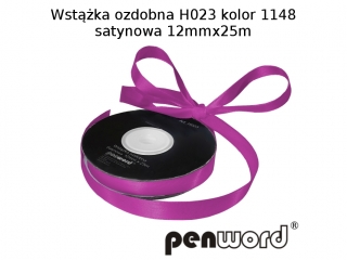 WSTKA OZDOBNA H023 KOL. 1148 SATYNOWA 12mmx25m [opakowanie=5szt]