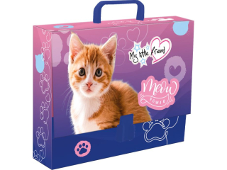 Teczka z r�czk� A4, XL 33 x 24, 8 x 9 cm MY LITTLE FRIEND CAT