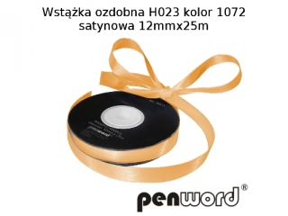 WSTKA OZDOBNA H023 KOL. 1072 SATYNOWA 12mmx25m [opakowanie=5szt]