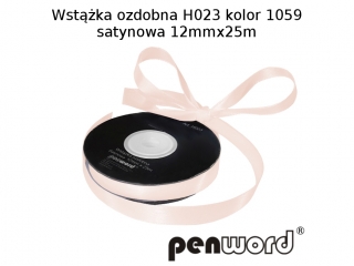 WSTKA OZDOBNA H023 KOL. 1059 SATYNOWA 12mmx25m [opakowanie=5szt]