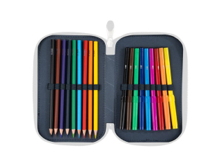 Pi�rnik szkolny podw�jny z wyposa�eniem PC4 PASTEL BUTTERFLY