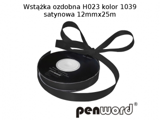 WSTKA OZDOBNA H023 KOL. 1039 SATYNOWA 12mmx25m [opakowanie=5szt]