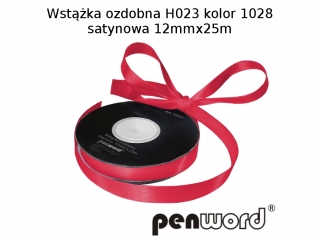 WSTKA OZDOBNA H023 KOL. 1028 SATYNOWA 12mmx25m [opakowanie=5szt]