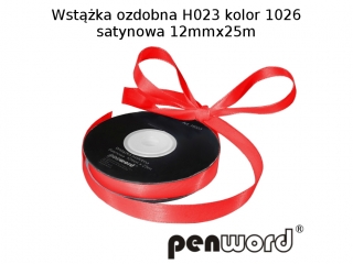 WSTKA OZDOBNA H023 KOL. 1026 SATYNOWA 12mmx25m [opakowanie=5szt]