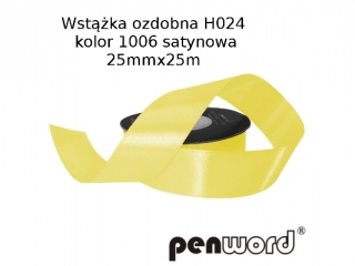 WSTKA OZDOBNA H024 KOL. 1006 SATYNOWA 25mmx25m [opakowanie=5szt]