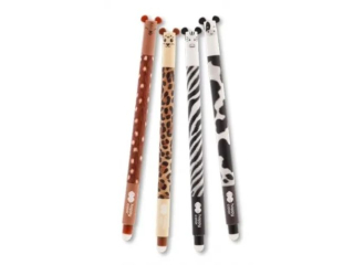 Dugopis wymazywalny Uszaki Furry Safari, 0.5mm, niebieski,  Happy Color  | DOSTPNE W POOWIE PADZIERNIKA [opakowanie=12szt]