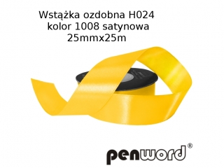WSTKA OZDOBNA H024 KOL. 1008 SATYNOWA 25mmx25m [opakowanie=5szt]