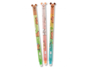 Dugopis wymazywalny, Kapibara, Kapi Fun 0.5mm, niebieski, Happy Color | DOSTPNE W POOWIE PADZIERNIKA [opakowanie=12szt]