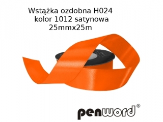 WSTKA OZDOBNA H024 KOL. 1012 SATYNOWA 25mmx25m [opakowanie=5szt]