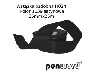 WSTKA OZDOBNA H024 KOL. 1039 SATYNOWA 25mmx25m [opakowanie=5szt]