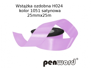 WSTKA OZDOBNA H024 KOL. 1051 SATYNOWA 25mmx25m [opakowanie=5szt]