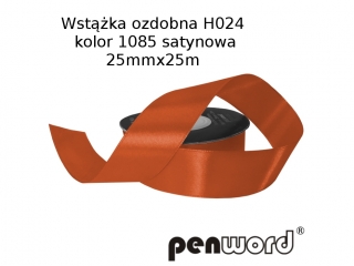WSTKA OZDOBNA H024 KOL. 1085 SATYNOWA 25mmx25m [opakowanie=5szt]