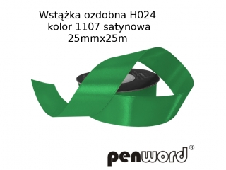 WSTKA OZDOBNA H024 KOL. 1107 SATYNOWA 25mmx25m [opakowanie=5szt]