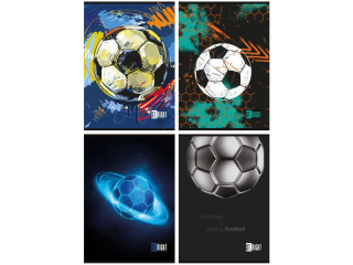 Zeszyt A5 32 kartki linia dwukolorowa ok�adka laminowana 70 g/m2 FOOTBALL ENERGY [opakowanie=15szt]