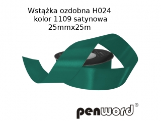 WSTKA OZDOBNA H024 KOL. 1109 SATYNOWA 25mmx25m [opakowanie=5szt]