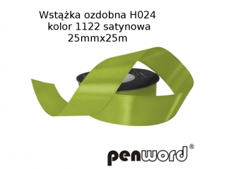 WSTKA OZDOBNA H024 KOL. 1122 SATYNOWA 25mmx25m [opakowanie=5szt]