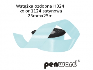 WSTKA OZDOBNA H024 KOL. 1124 SATYNOWA 25mmx25m [opakowanie=5szt]