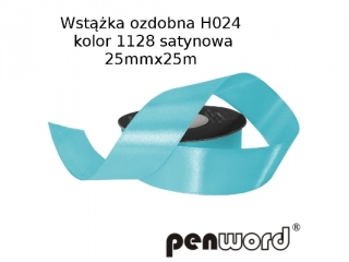 WSTKA OZDOBNA H024 KOL. 1128 SATYNOWA 25mmx25m [opakowanie=5szt]