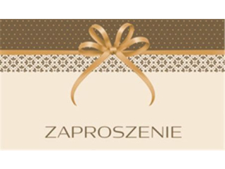 Zaproszenie POL-MAK 10szt. ogólne 160x95 z kopertą Z_OG_55844