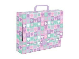Teczka z rączką A4, XL 33 x 24, 8 x 9 cm CANDY HEARTS