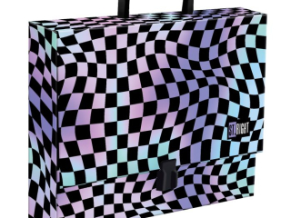 Teczka z rączką A4, XL 33 x 24, 8 x 9 cm WAVY CHESSBOARD
