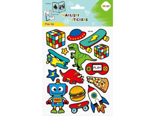 Naklejki 3D POP UP - Cool Toys, 146X240 mm, Happy Color | DOSTPNE NA POCZTKU LISTOPADA [opakowanie=5szt]