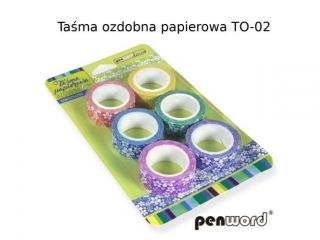 TAŚMA OZDOBNA TO-02 PAPIEROWA 15mmx5m A6