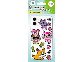 Naklejki MOBILE PHONE - Silly Friends, 90x205 mm, Happy Color | DOSTPNE NA POCZTKU LISTOPADA [opakowanie=5szt]