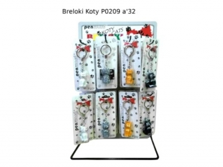 BRELOKI KOTY P0209 [opakowanie=32szt]