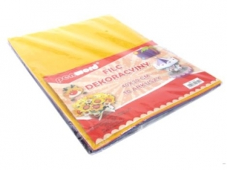 FILC DEKORACYJNY MIX KOLORW 40X30 a10 [opakowanie=szt]