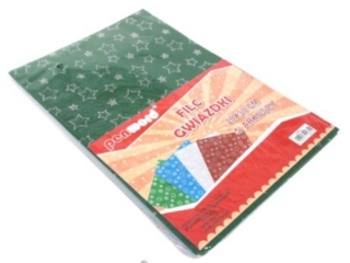 FILC GWIAZDKI 20X30 ZIELONY a5