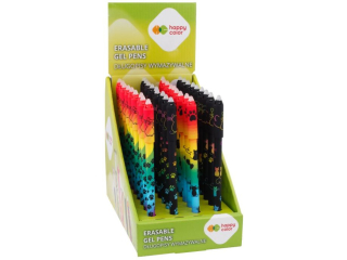 D�ugopis wymazywalny Miaow!, 0.5mm, niebieski, display 36 szt., Happy Color