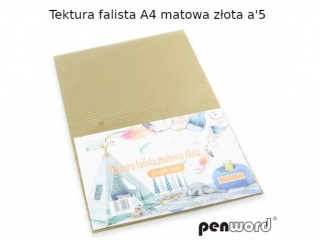 TEKTURA FALISTA A4 MATOWA ZŁOTA a5