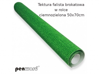 TEKTURA FAL. BROKAT. W ROLCE CIENMOZIELONA 50x70cm