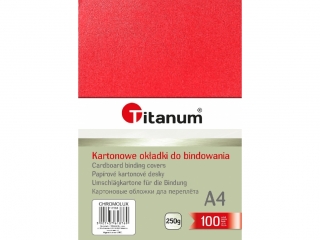 KARTON CHROMOLUX 100SZT CZERWO
