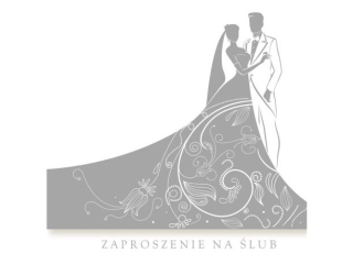 Zaproszenie POL-MAK 10szt. Ślub kwadrat ZKW 120x120 Ślub z kopertą ZKW_SL_40603