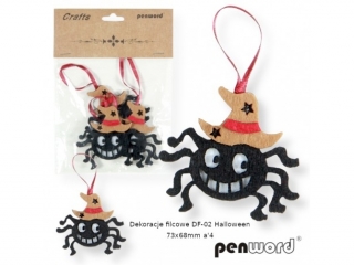 DEKORACJE FILCOWE DF-02 HALLOWEEN 73x68mm a4