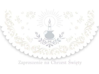 Zaproszenie POL-MAK 10szt. Chrzest Lux Edition ZLUX 160x95 z kopertą ZLUX_CHR_57553