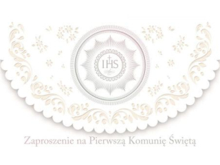 Zaproszenie POL-MAK 10szt. Komunia Lux Edition ZLUX 160x95 z kopertą ZLUX_KOM_57201