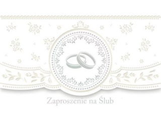 Zaproszenie POL-MAK 10szt. Ślub Lux Edition ZLUX 160x95 z kopertą ZLUX_SL_56701