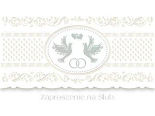 Zaproszenie POL-MAK 10szt. Ślub Lux Edition ZLUX 160x95 z kopertą ZLUX_SL_56702