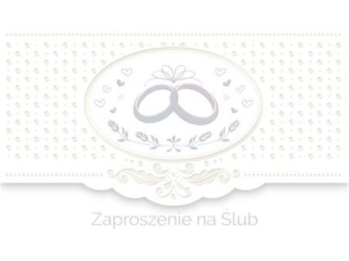 Zaproszenie POL-MAK 10szt. Ślub Lux Edition ZLUX 160x95 z kopertą ZLUX_SL_57566