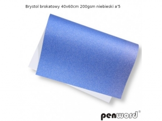 BRYSTOL BROKAT 40x60cm 200gsm NIEBIESKI a5