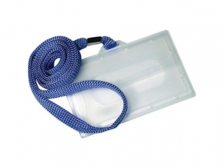 Holder 93x60mm z taśmą niebieską