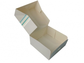 PUDEKO 245 x 210 x 70 mm / 5 szt. - SREBRO OPAKOWANIE DO CIASTA A5