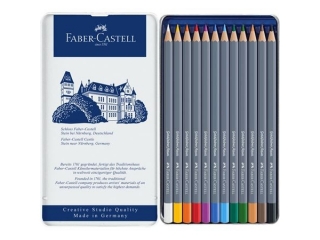 KREDKI AKWARELOWE GOLDFABER AQUA 12 KOL. OPAK. METALOWE FABER-CASTELL