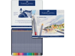 KREDKI AKWARELOWE GOLDFABER AQUA 24 KOL. OPAK. METALOWE FABER-CASTELL