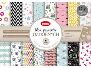BLOK DO SCRAPBOOKINGU A4/32k. ZESTAWY KREATYWNE [opakowanie=10szt]
