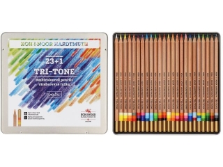 KIN KREDKI NATUR 3444 TRI-TONE TRÓJKOLOROWE 23 +1 KOLORY